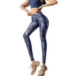 Blue Snake Print Leggings - Vignette | Snakes Store