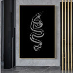 Black Mamba Snake Painting - Vignette | Snakes Store