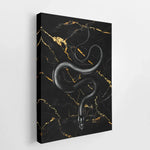 Black Painted Snake Art - Vignette | Snakes Store