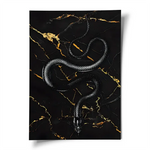 Black Painted Snake Art - Vignette | Snakes Store