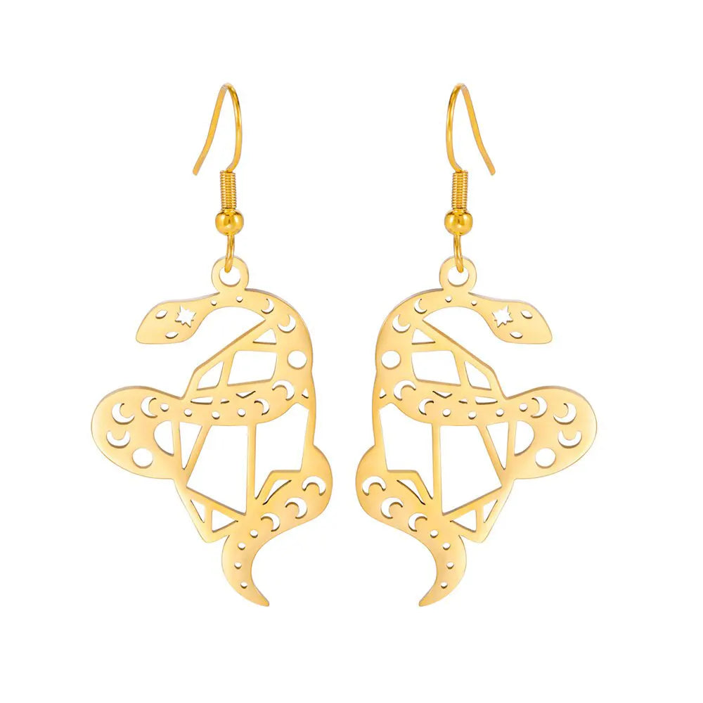 Cute Snake Earrings Gold Fits for all 316L Stainless Steel Snakes Store™