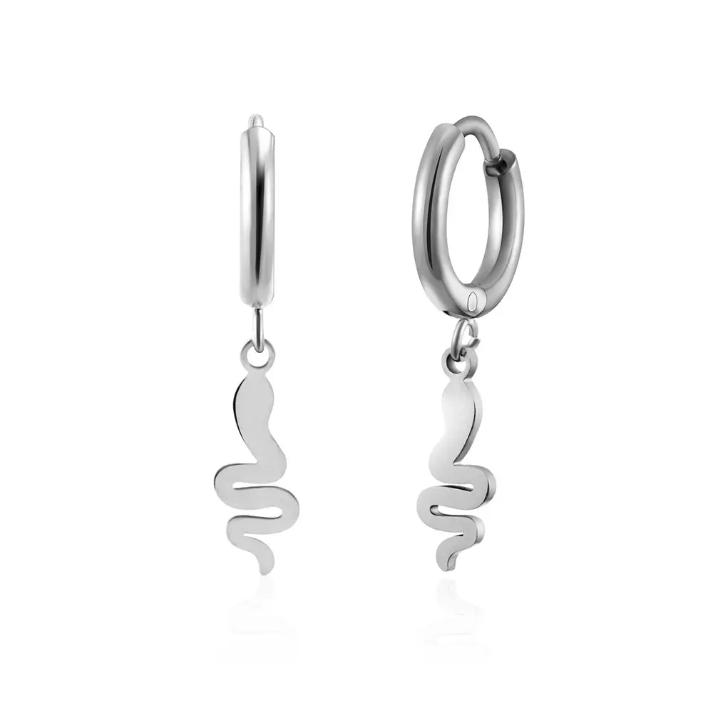 Dainty Snake Earrings Silver Fits for all 316L Stainless Steel Snakes Store™