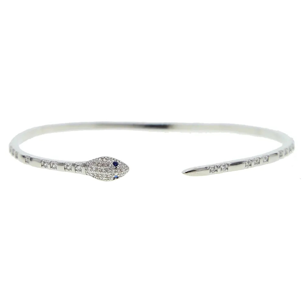 Diamond Snake Bracelet Silver Snakes Store™