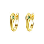 Diamond Snake Huggie Earrings - Vignette | Snakes Store