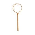 Flat Gold Snake Chain Necklace - Vignette | Snakes Store
