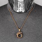 Gold Ouroboros Pendant - Vignette | Snakes Store