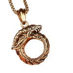 Gold Ouroboros Pendant - Vignette | Snakes Store