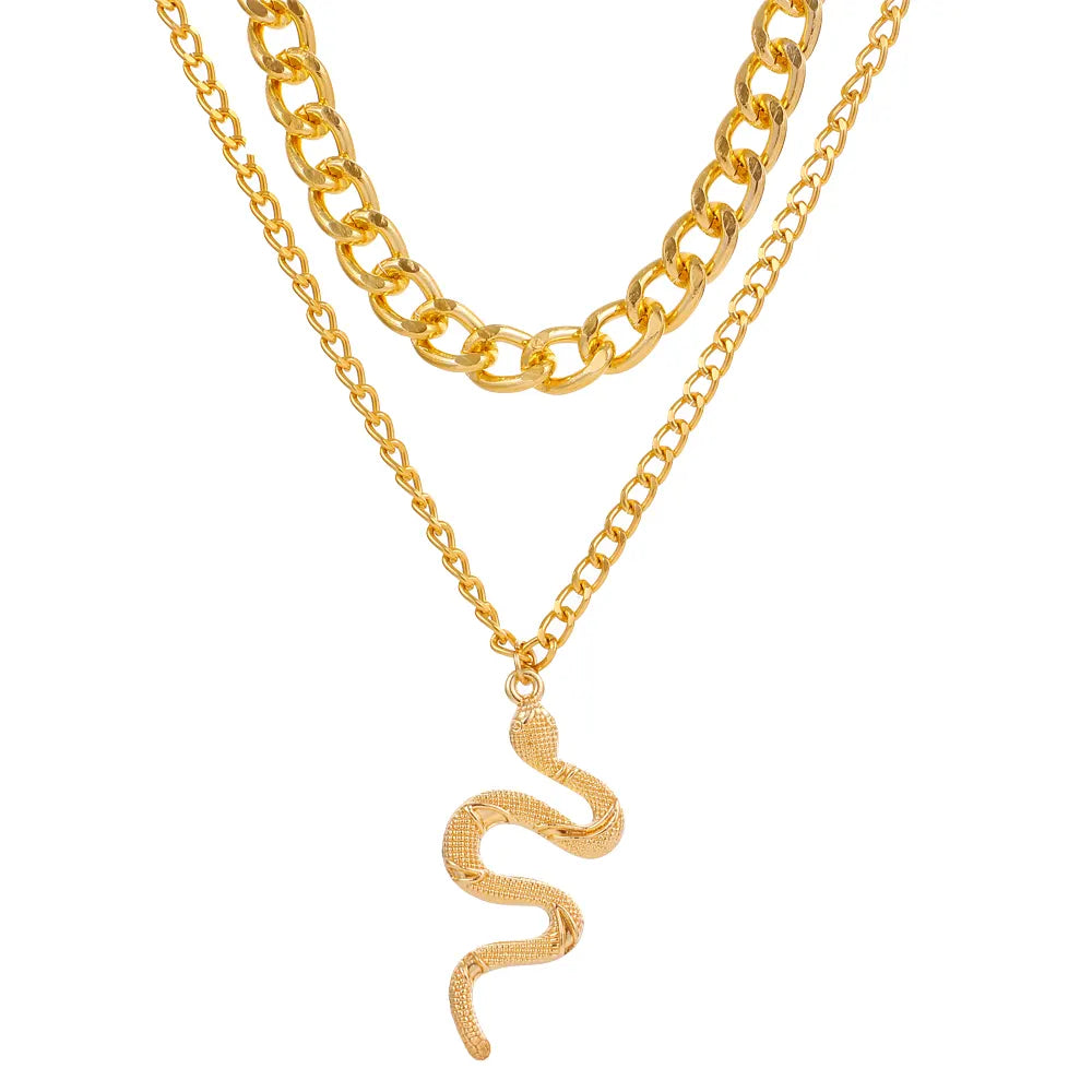 Gold Snake Pendant Chain Snakes Store™