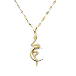 Gold Snake Pendant Necklace - Vignette | Snakes Store