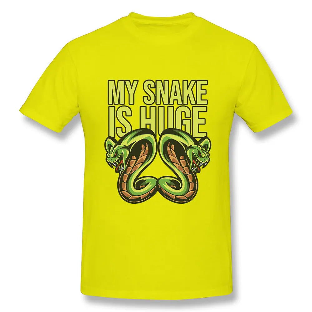 Green Snake Print T-shirt Yellow Snakes Store™