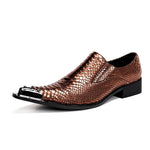 Brown Snakeskin Dress Shoes - Vignette | Snakes Store