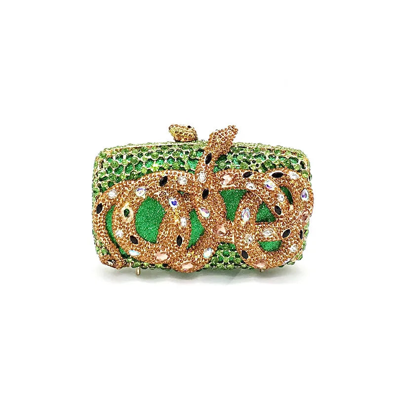 Snake Clutch Bag Green Snakes Store