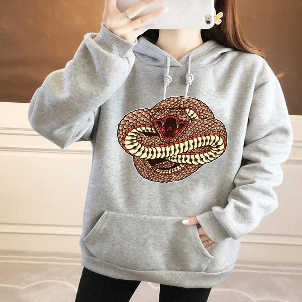 Snake Bite Hoodie Grey Snakes Store