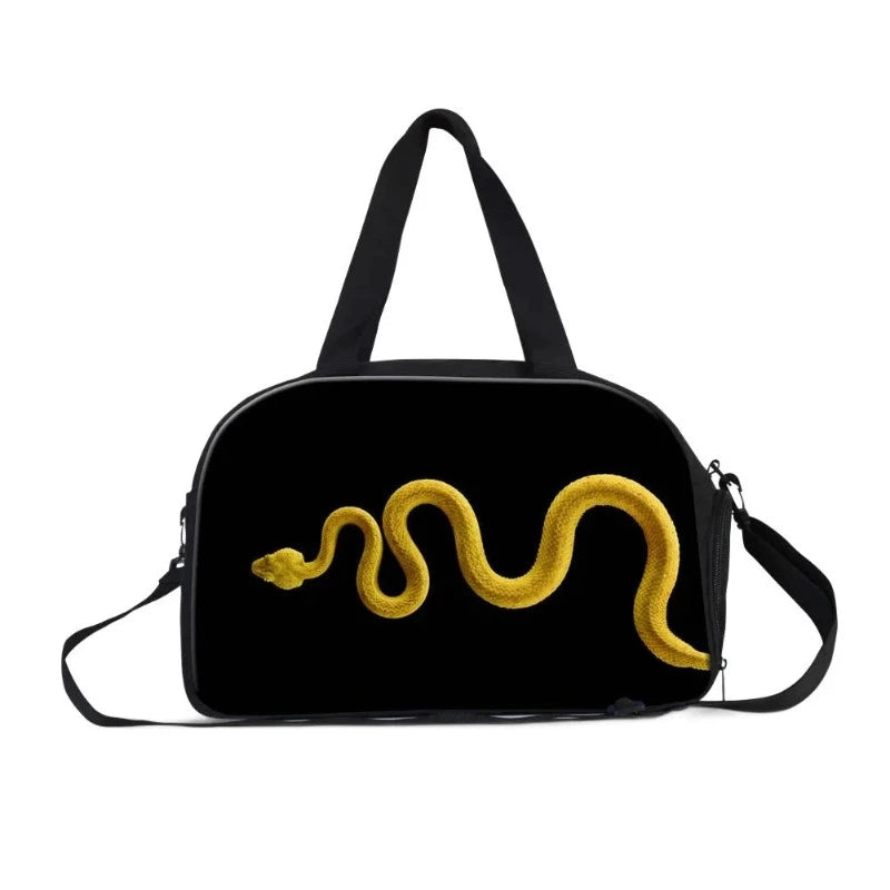 Black Snake Print Tote Bag Snakes Store