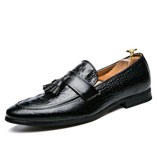 Black Snake Print Shoes