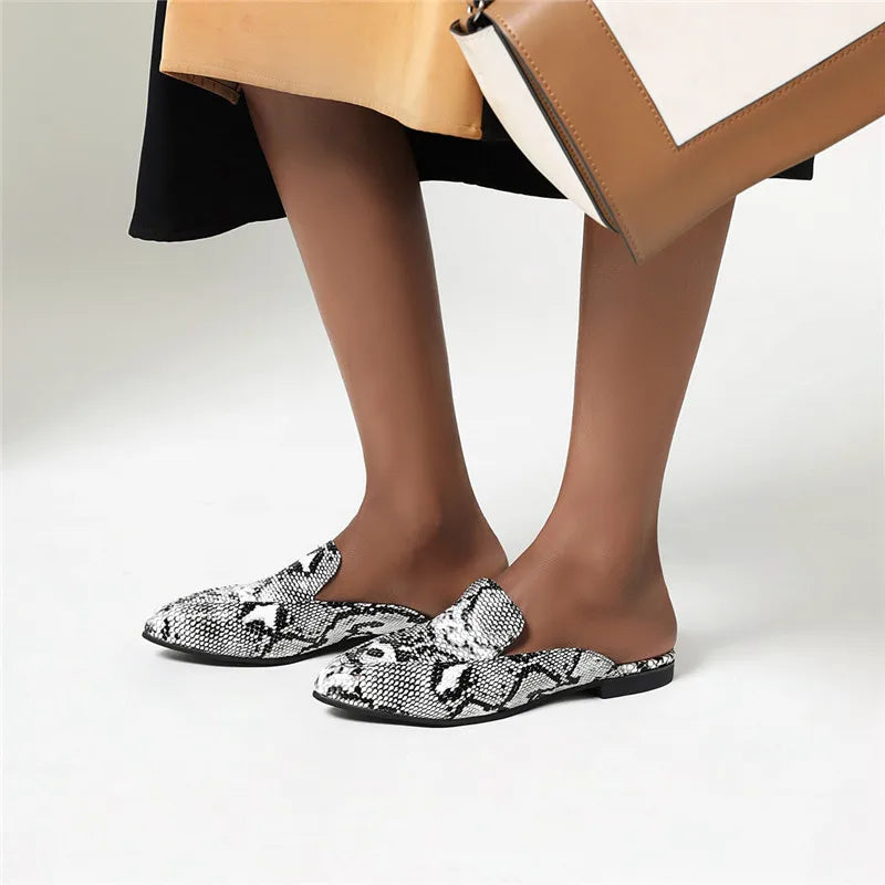 Snake Print Mules Snakes Store