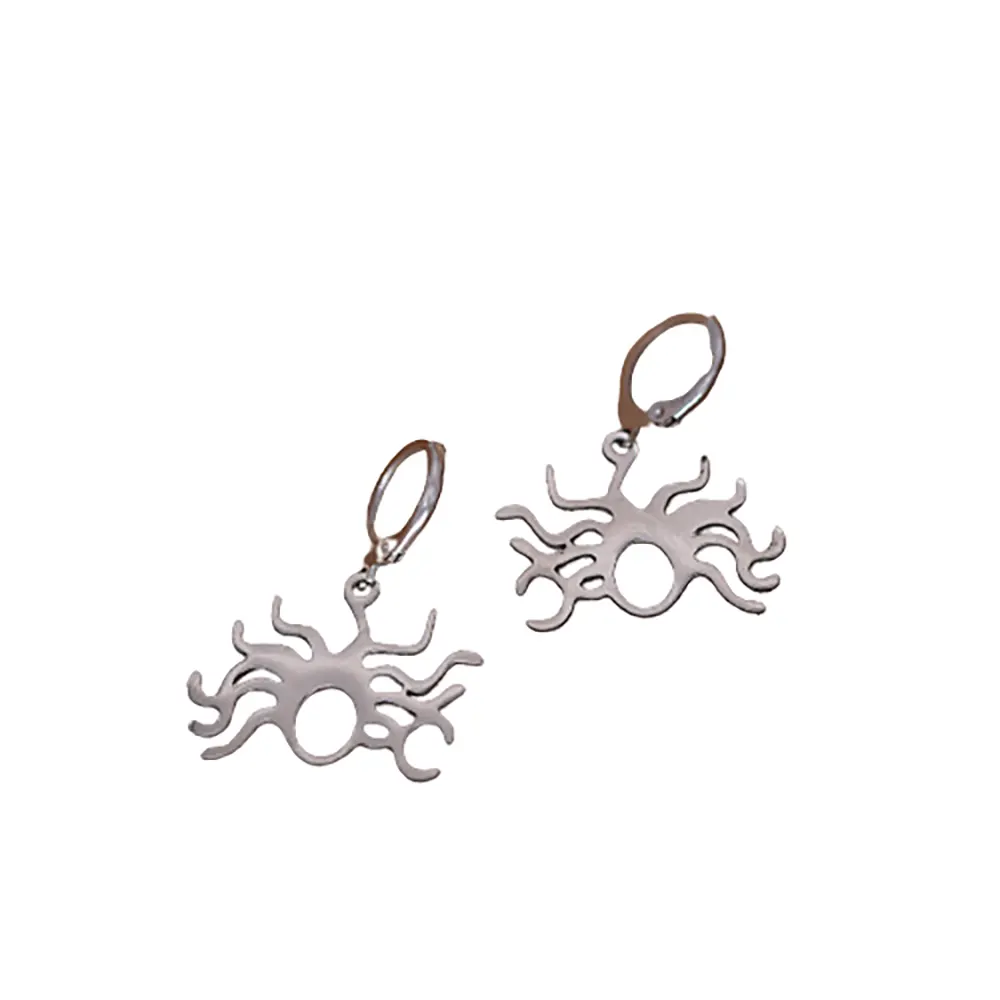 Medusa Head Stud Earrings Silver Fits for all 316L Stainless Steel Snakes Store™