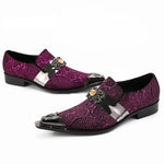 Purple Snakeskin Dress Shoes - Vignette | Snakes Store