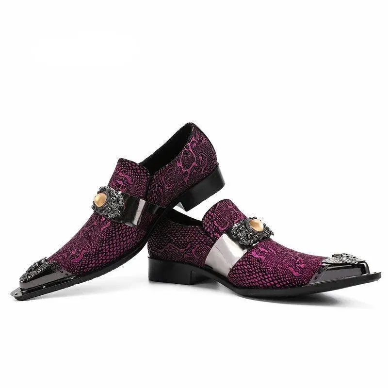 Purple Snakeskin Dress Shoes Snakes Store