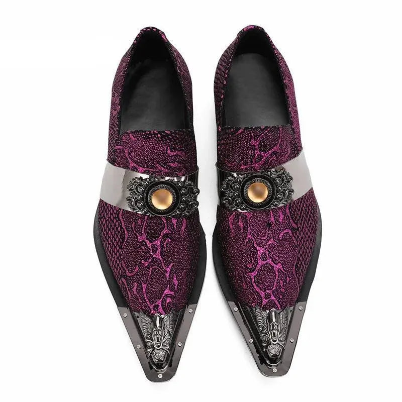 Purple Snakeskin Dress Shoes Snakes Store