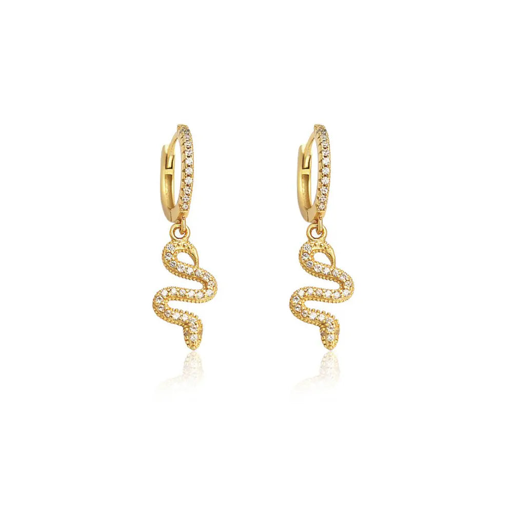 Rattlesnake Earrings GOLD Fits for all 925 Sterling Silver Snakes Store™