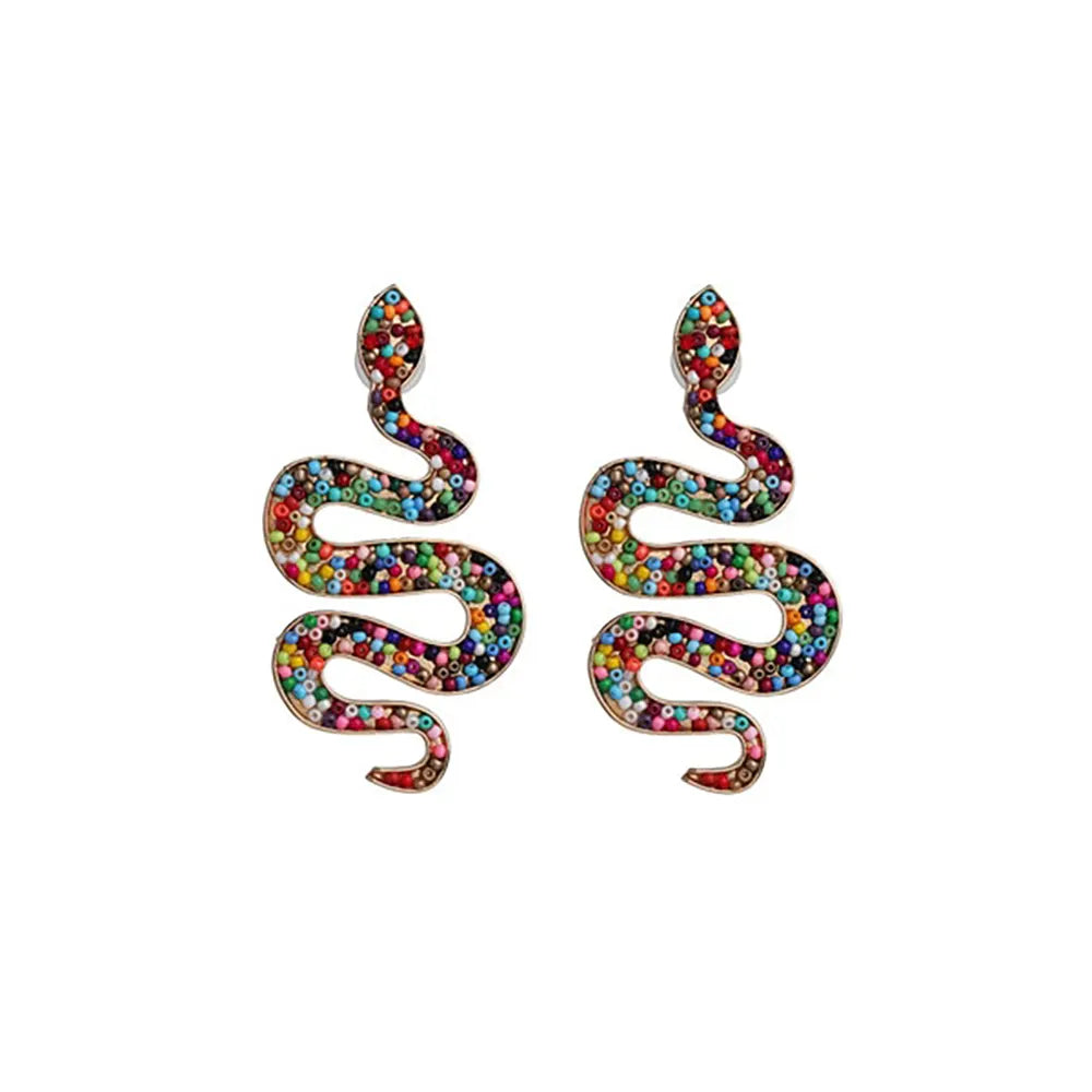 Resin Snake Earrings Colorful Fits for all Alloy Snakes Store™