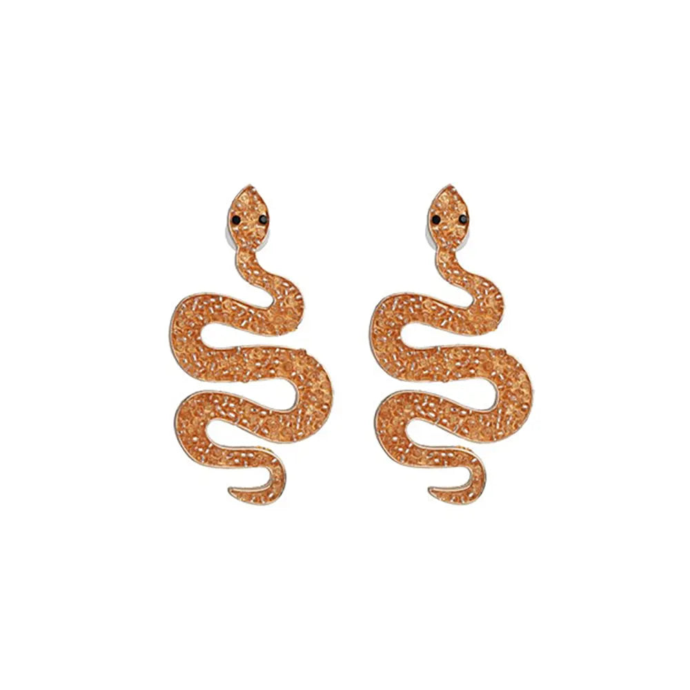 Resin Snake Earrings Orange Fits for all Alloy Snakes Store™