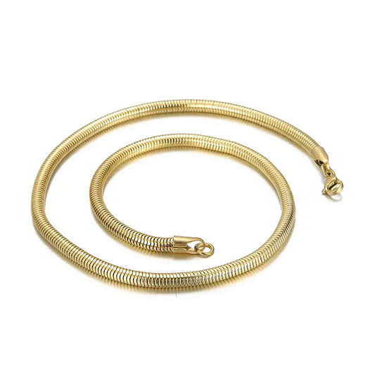 Round Snake Chain Gold 316L Stainless Steel Snakes Store™