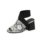 Peep Toe Snakeskin Heels - Vignette | Snakes Store