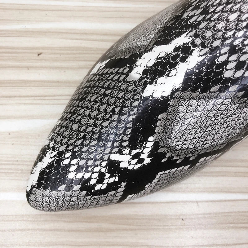 Grey Snakeskin Mules Snakes Store