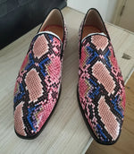 Pink Snakeskin Dress Shoes - Vignette | Snakes Store