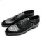 Snake Embossed Leather Shoes