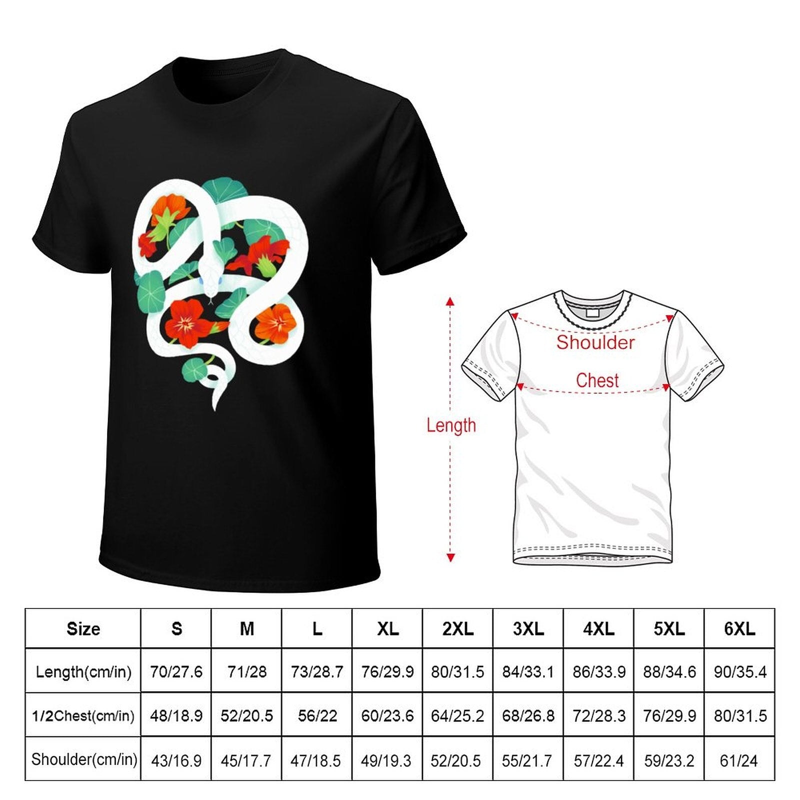 Plus Size Snake Print T-shirt Snakes Store™