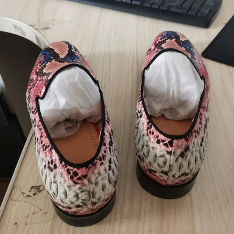 Pink Snakeskin Dress Shoes Snakes Store