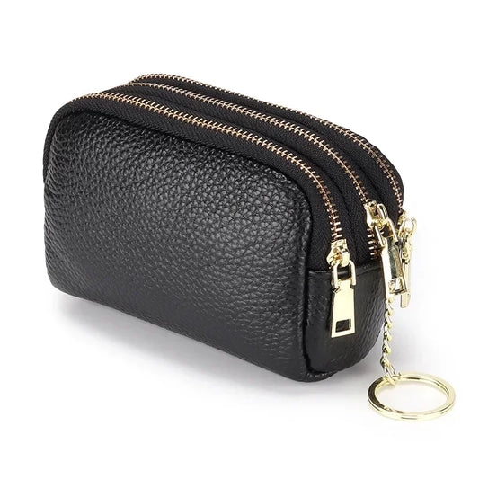 Snake Print Leather Wallet