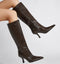 Knee High Snake Boots