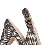 Snakeskin Heels Closed Toe - Vignette | Snakes Store