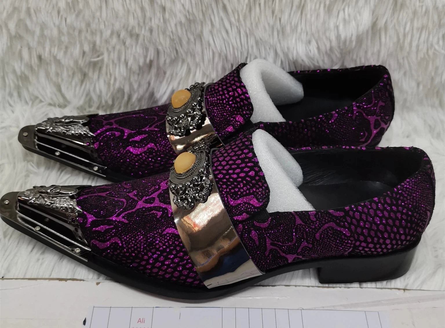 Purple Snakeskin Dress Shoes Snakes Store