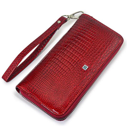 Red Snake Skin Wallet