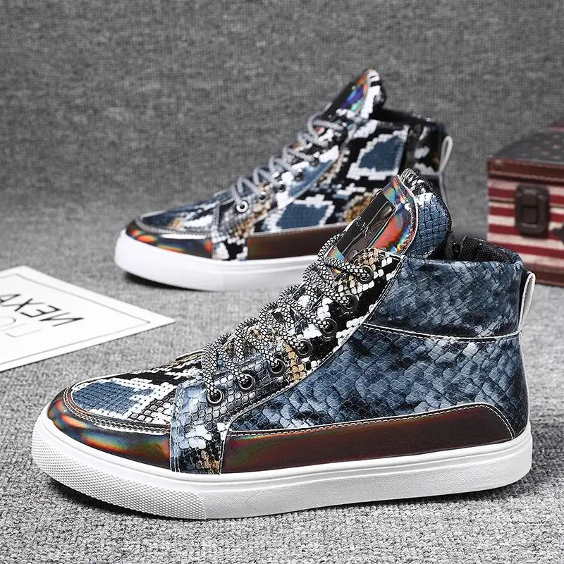 Snakeskin sneakers high top online