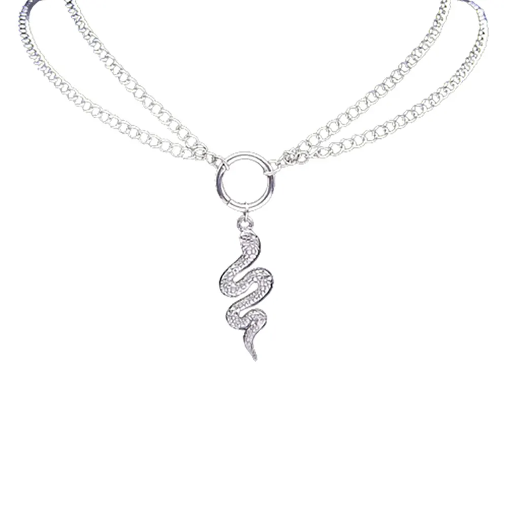 Silver Snake Chain Choker Snakes Store™