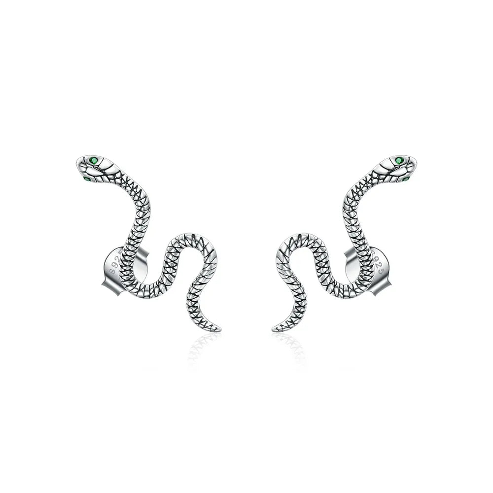 Silver Snake Stud Earrings Silver Fits for all 925 Sterling Silver Snakes Store™