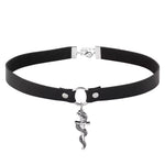 Silver Snake Choker Necklace - Vignette | Snakes Store