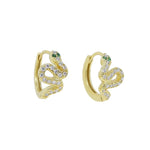 Small Gold Snake Earrings - Vignette | Snakes Store