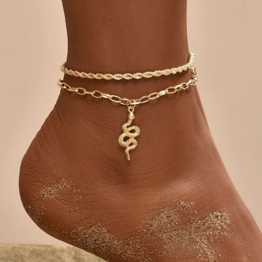 Snake Chain Ankle Bracelet Snakes Store™