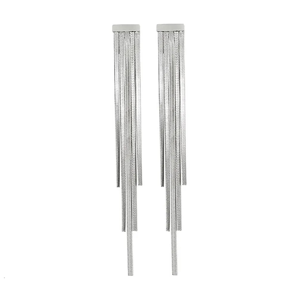 Snake Chain Drop Earrings Silver Fits for all 316L Stainless Steel Snakes Store™