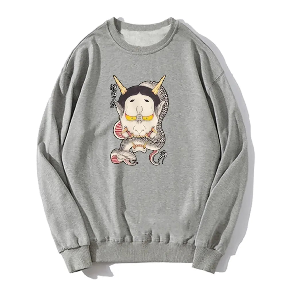 Snake Pattern Sweatshirt gray Snakes Store™