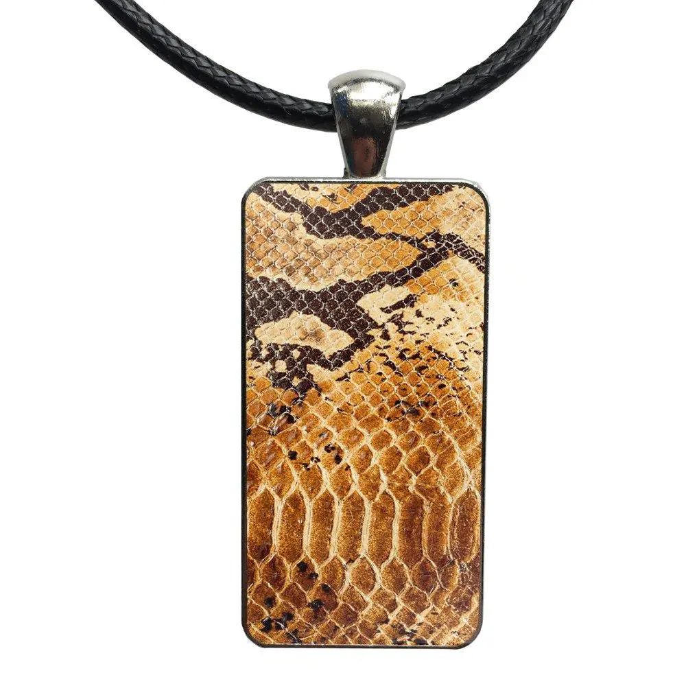 Snake Print Choker Model 2 18" | 45cm Alloy Snakes Store™