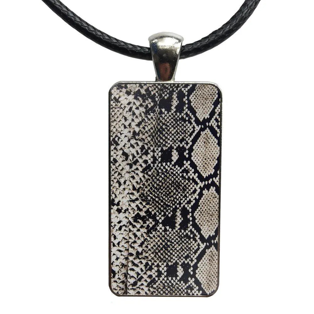 Snake Print Choker Model 3 18" | 45cm Alloy Snakes Store™