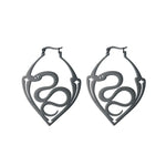 Snake Shaped Earrings - Vignette | Snakes Store